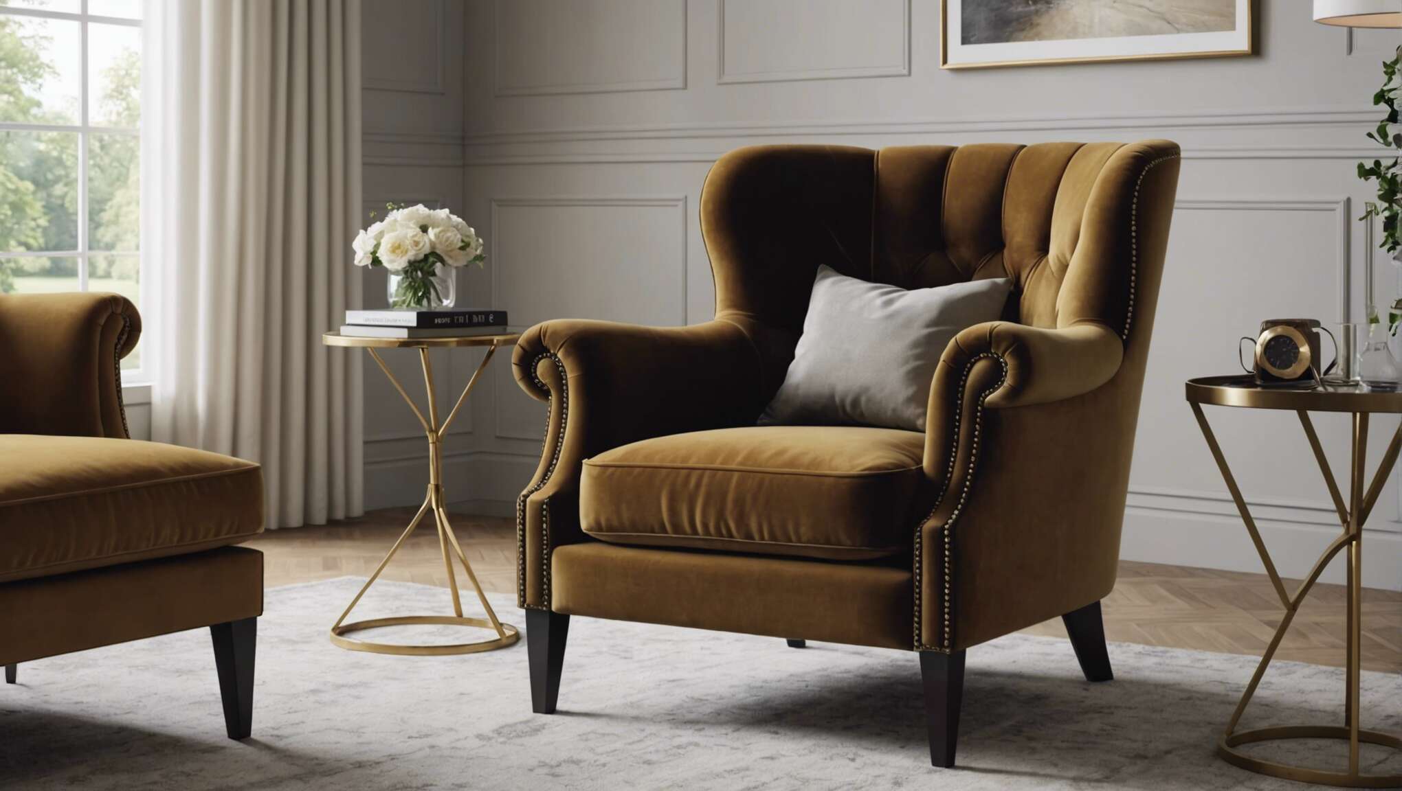 Fauteuil en velours : élégance et confort pour votre salon