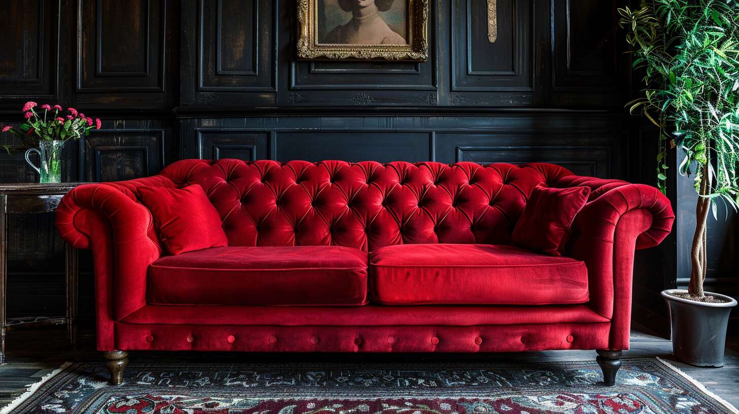 Une ambition intime : le canapé en velours rouge de Sarkozy fait sensation