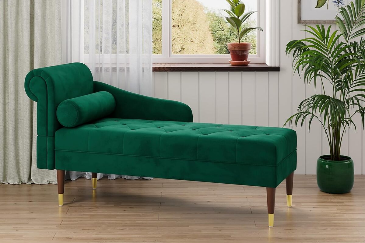 Avis : méridienne Vesgantti en velours pour salon compact