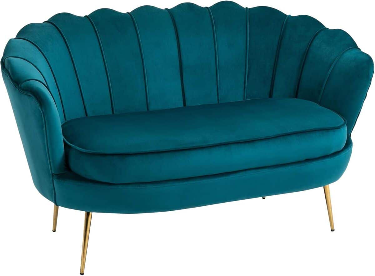 Test du canapé HOMCOM 2 places : design et confort en velours