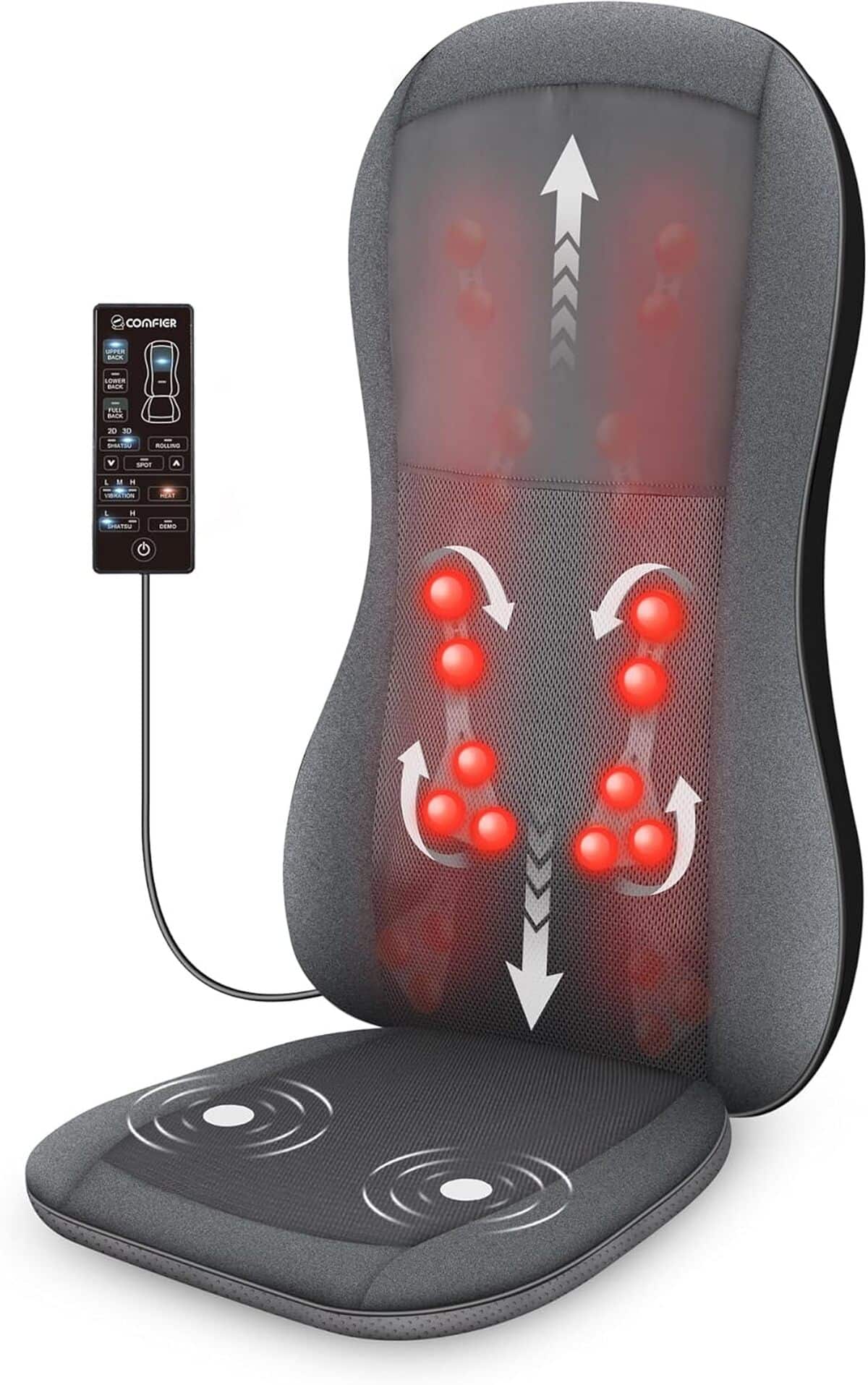 Test du siège de massage Comfier Shiatsu 2D/3D