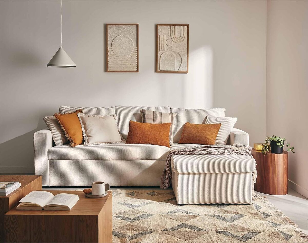 Avis sur le canapé d'angle Cyrus de Best Mobilier : confort et style en velours côtelé