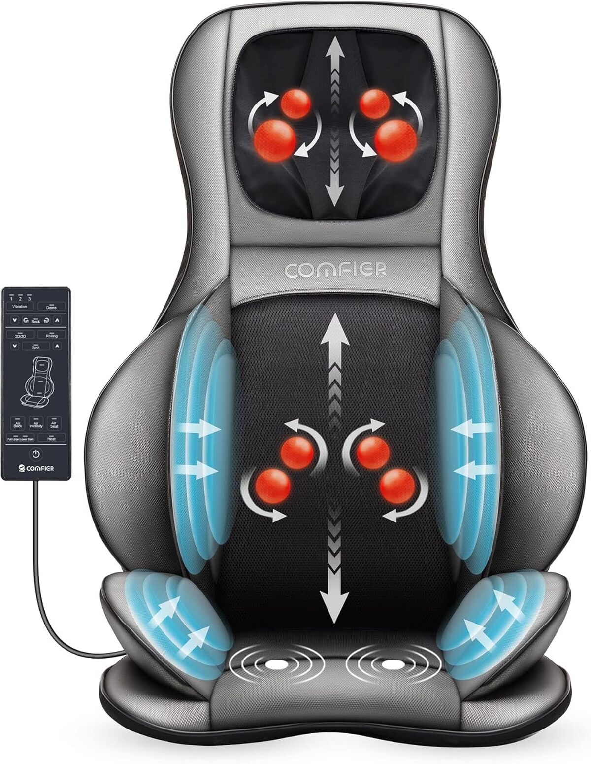 Test du siège massant Comfier : relaxez-vous avec shiatsu 2D/3D