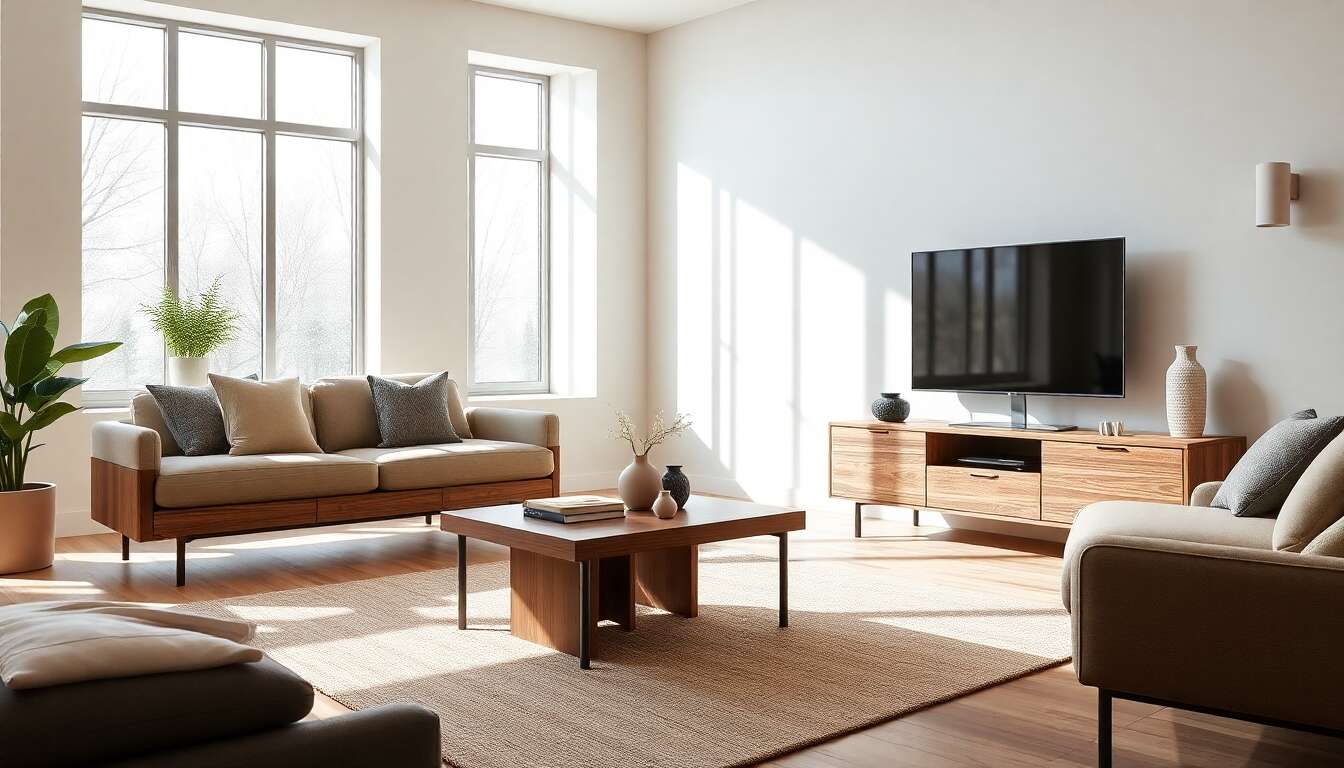 Avis sur l'ensemble meuble TV et table basse Wayne de Demeyere