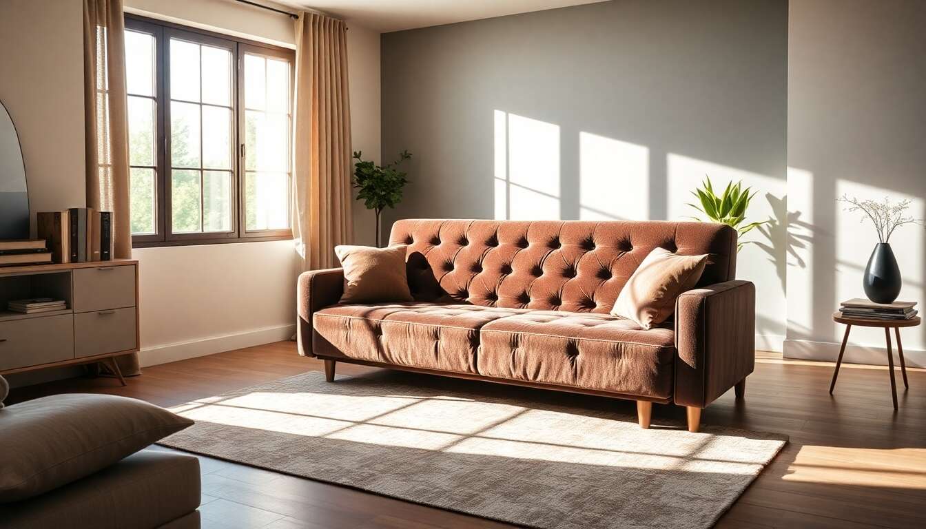 Avis sur le canapé convertible Best Mobilier Topaze en velours