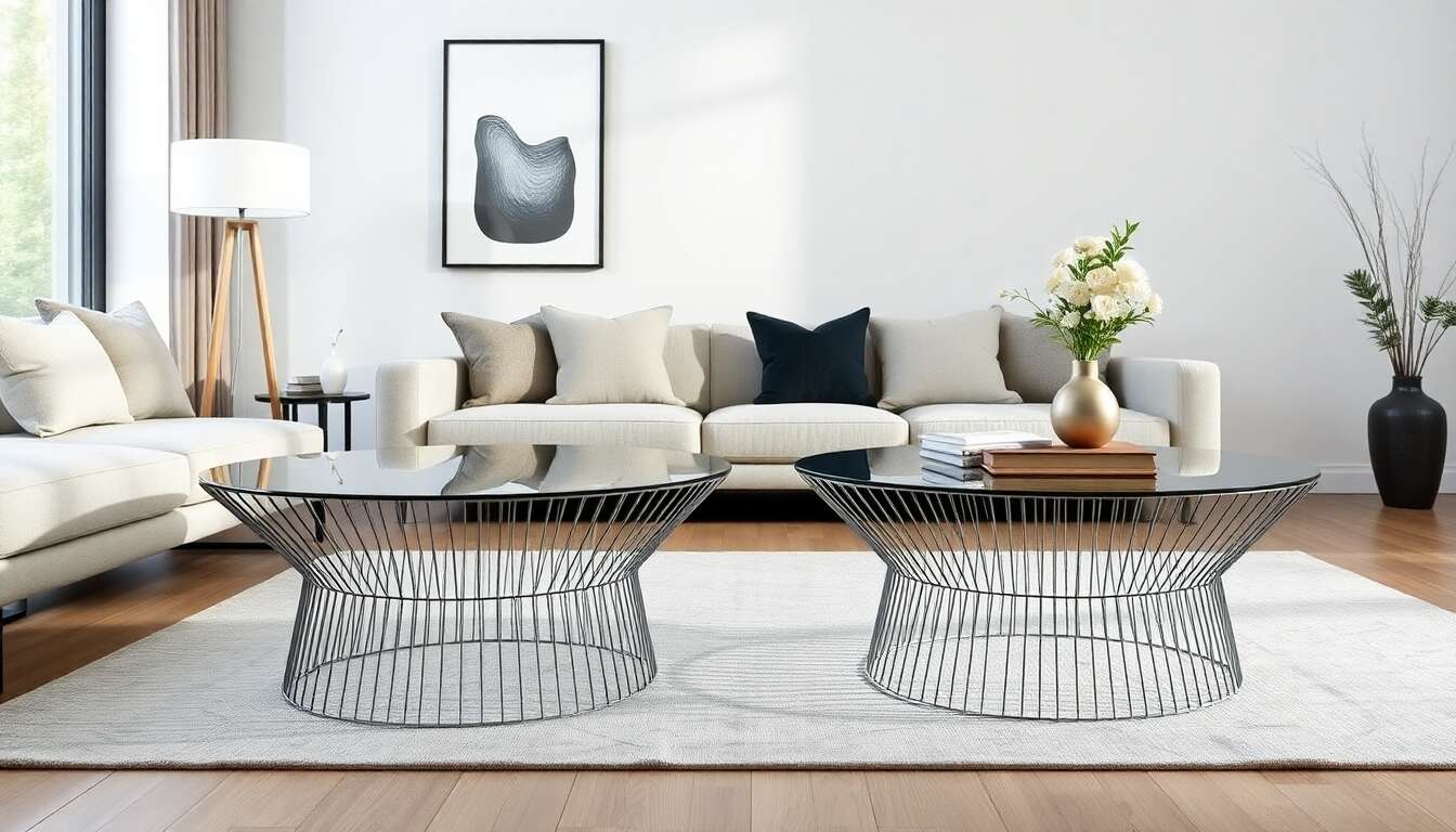 Avis sur les tables basses Wire Kare Design : élégance moderne en duo