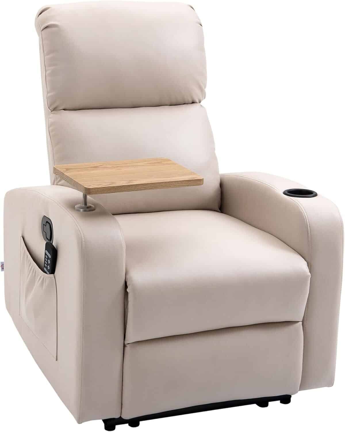 Test du fauteuil relax électrique HOMCOM : confort et fonctionnalité en microfibre beige