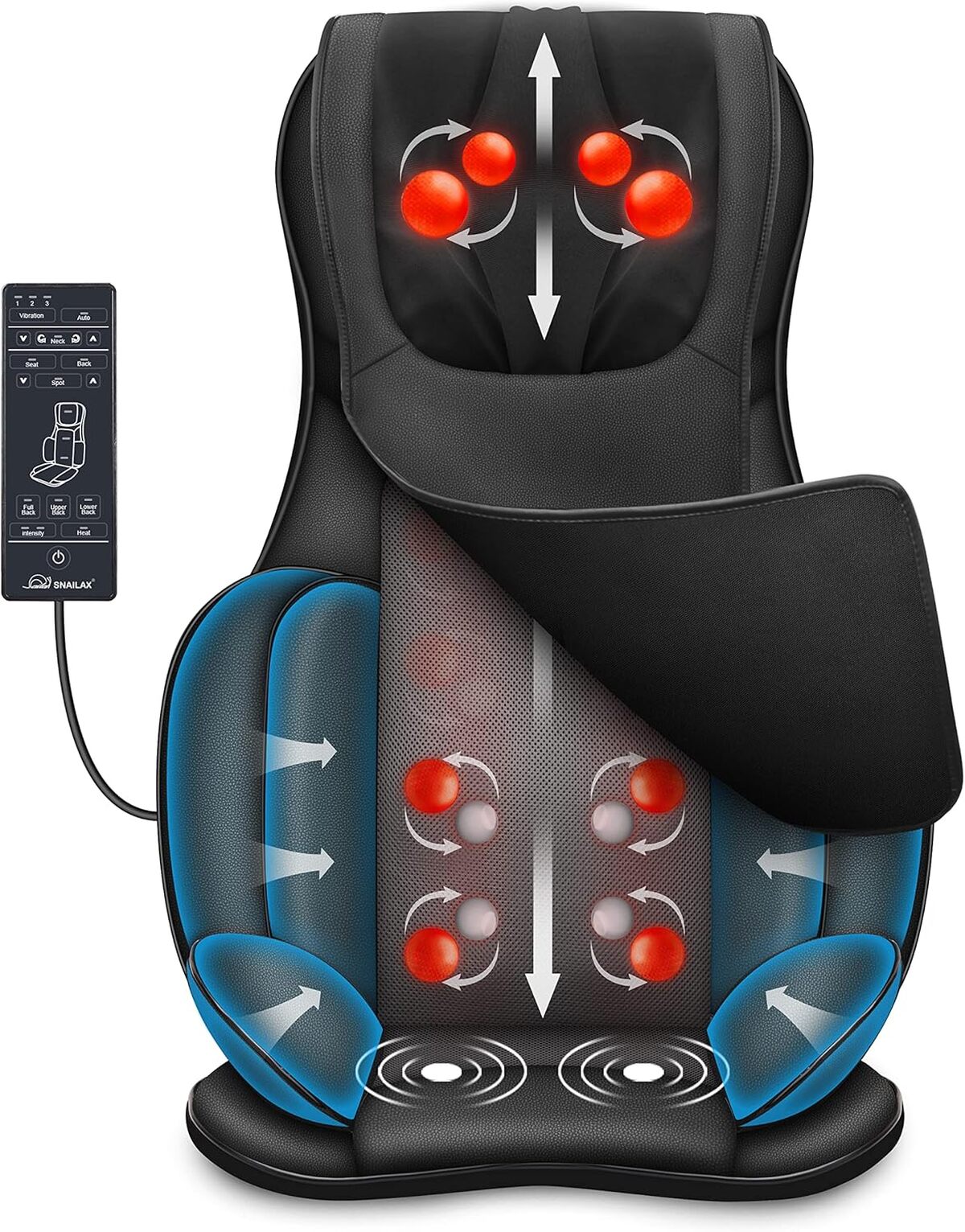 Test du siège massant Snailax : détente pour dos et cou