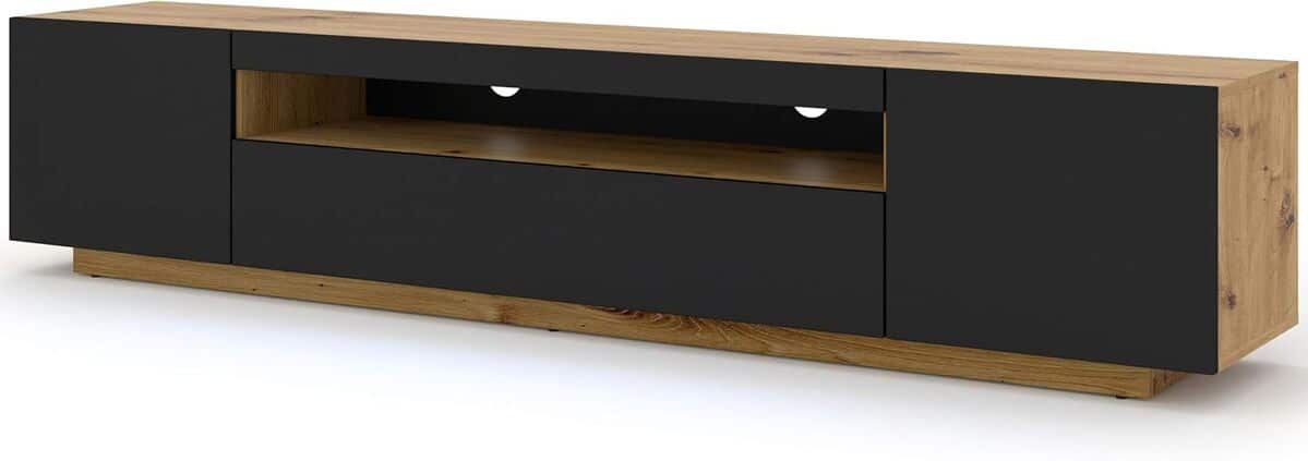 Test : armoire TV Lowboard Aura, design et fonctionnalité