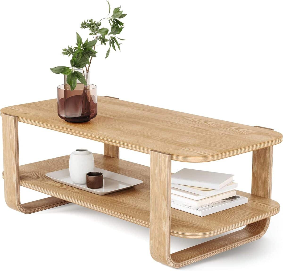 Test de la table basse Umbra Bellwood : élégance en bois naturel