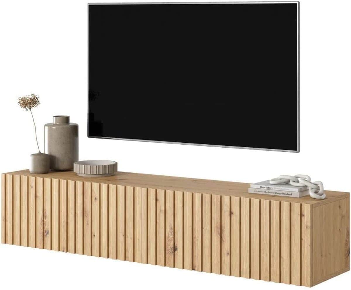 Avis : meuble TV Selsey TELIRE en chêne artisan 140 cm