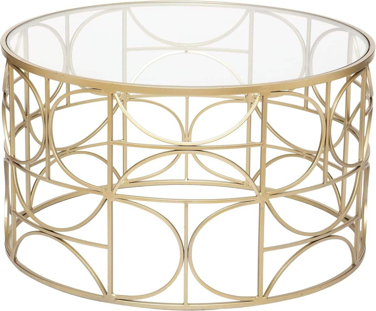 Avis : table basse Suite Atmosphera doré D71 cm