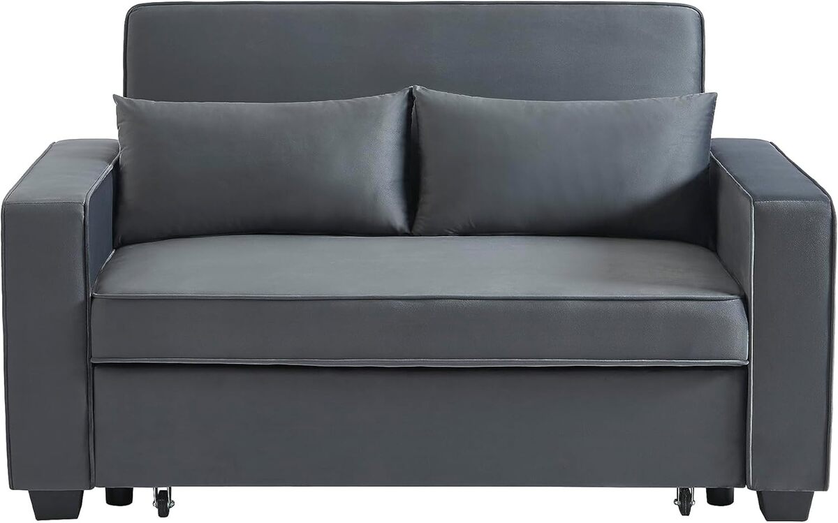 Test canapé Lena convertible : confort et élégance en velours gris
