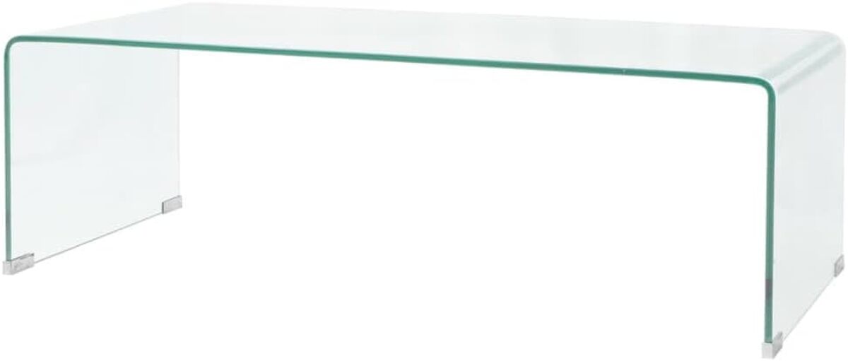 Test : table basse vidaXL en verre trempé 98x45x30 cm