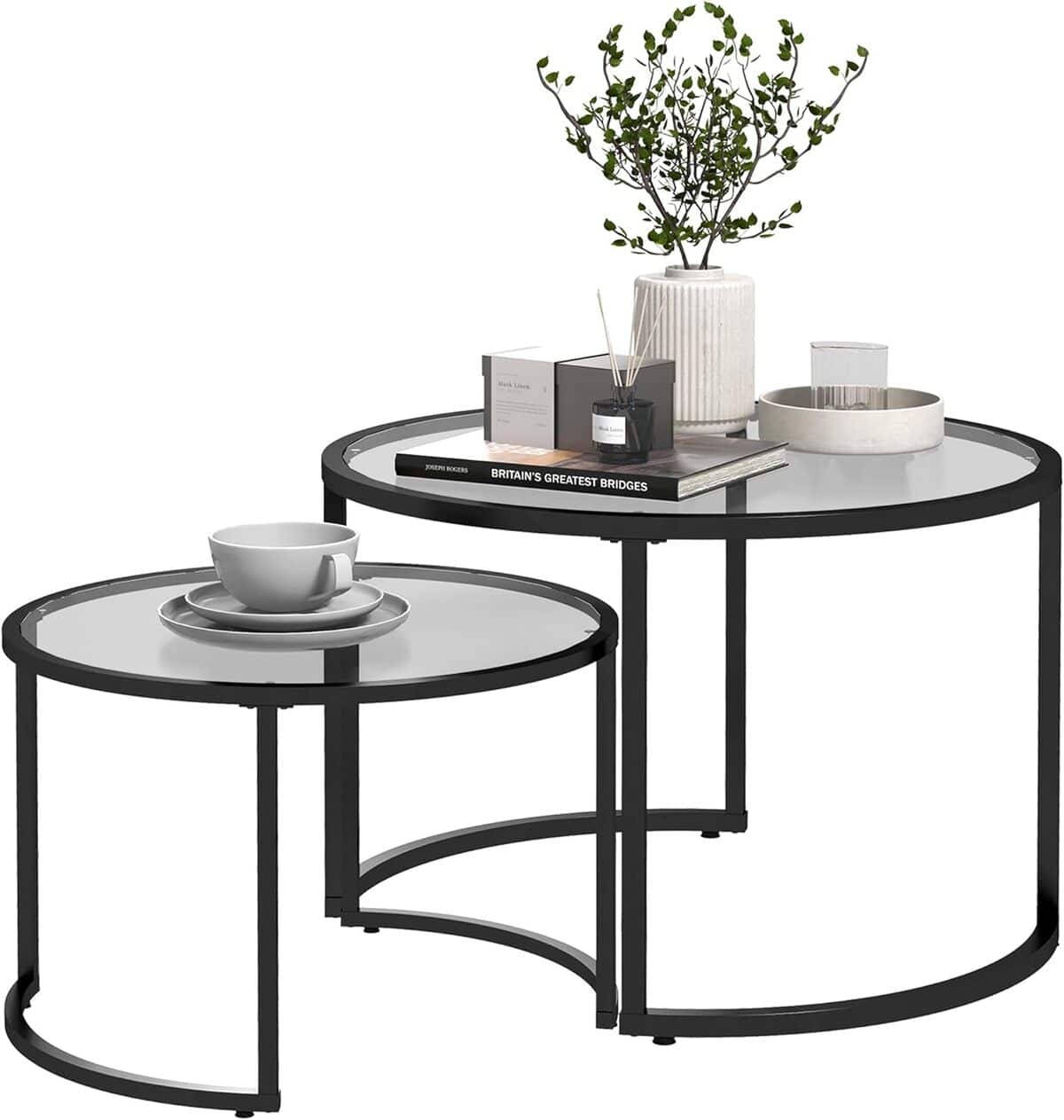 Test : tables basses gigognes HOMCOM design moderne