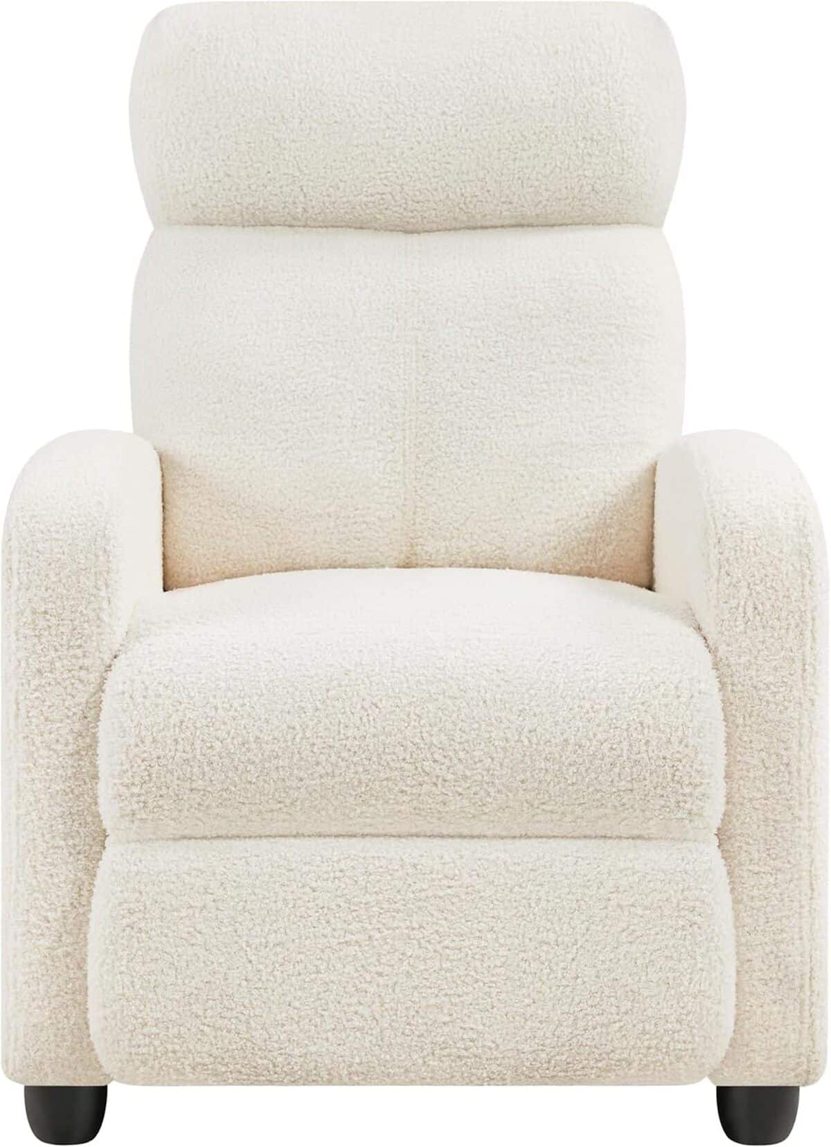 Test : fauteuil inclinable Yaheetech en tissu bouclette ivoire