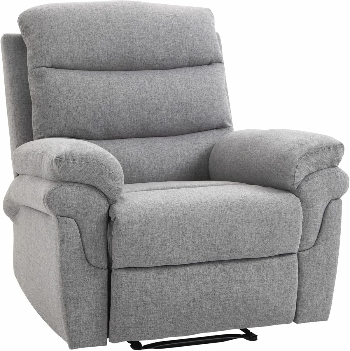 Test : fauteuil de relaxation manuel homcom aspect lin gris clair