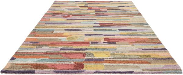 RugVista Sense Tapis Moderne, 160x230 cm, Rectangulaire, Poil Moyen, Nettoyage à Sec, Salon, Salle de séjour, Chambre, Salle à Manger, Fabriqué à la Main, Multicolore