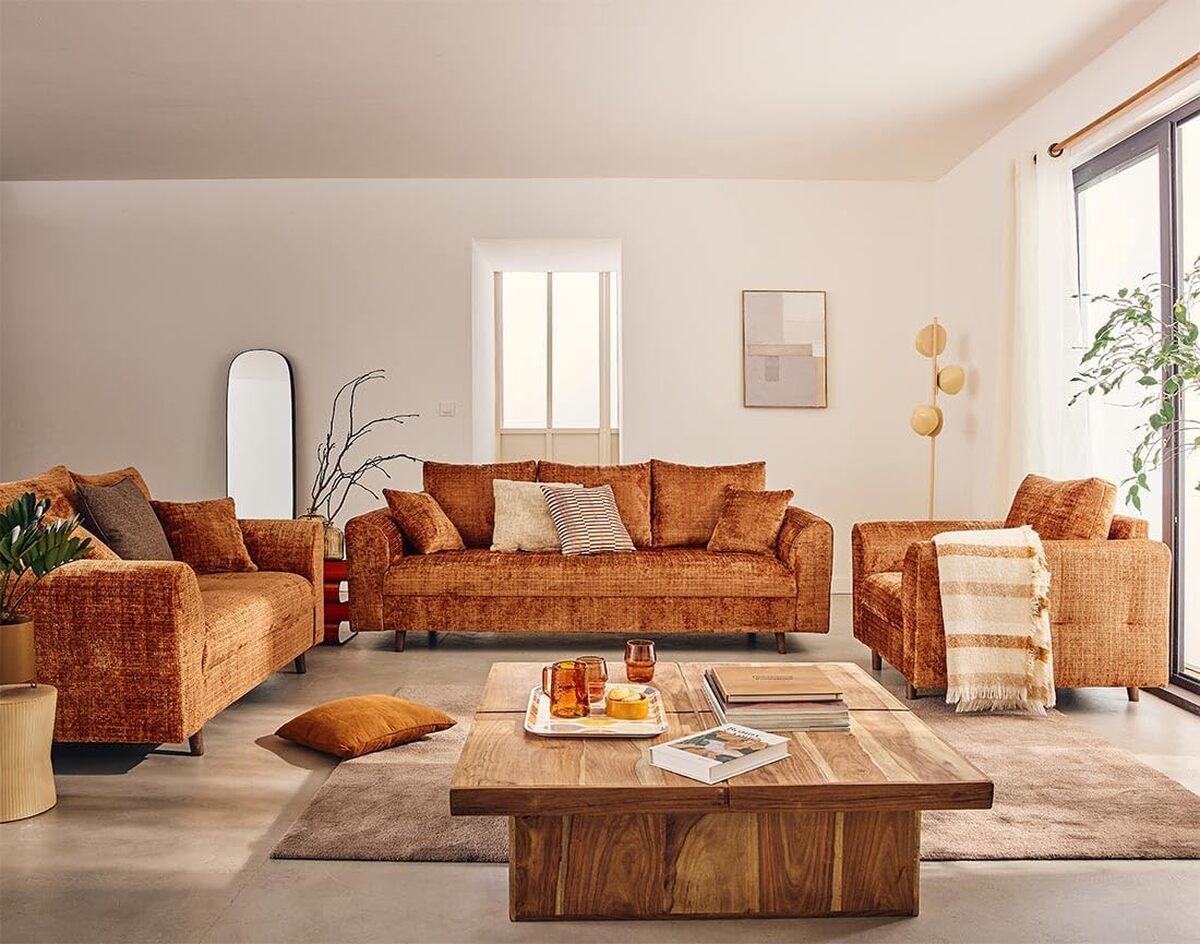 Avis : canapé Rune en velours rouille de Lisa Design