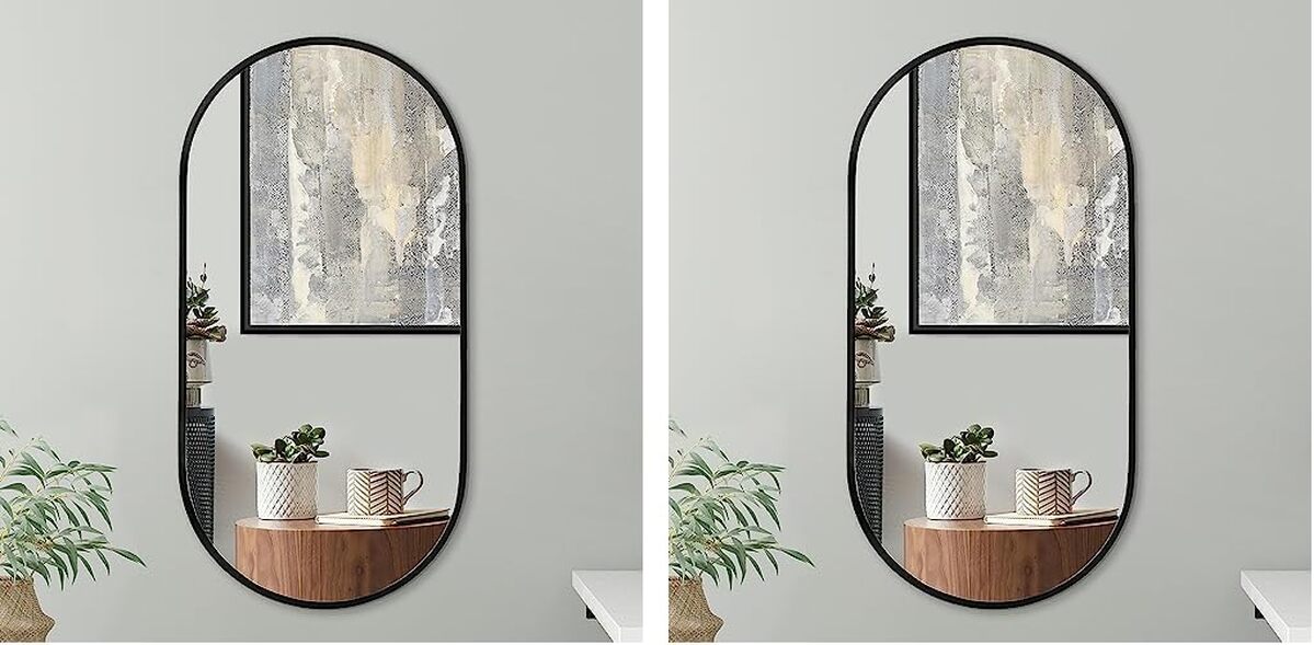 Avis sur le miroir ovale Americanflat : élégance moderne en lot de 2