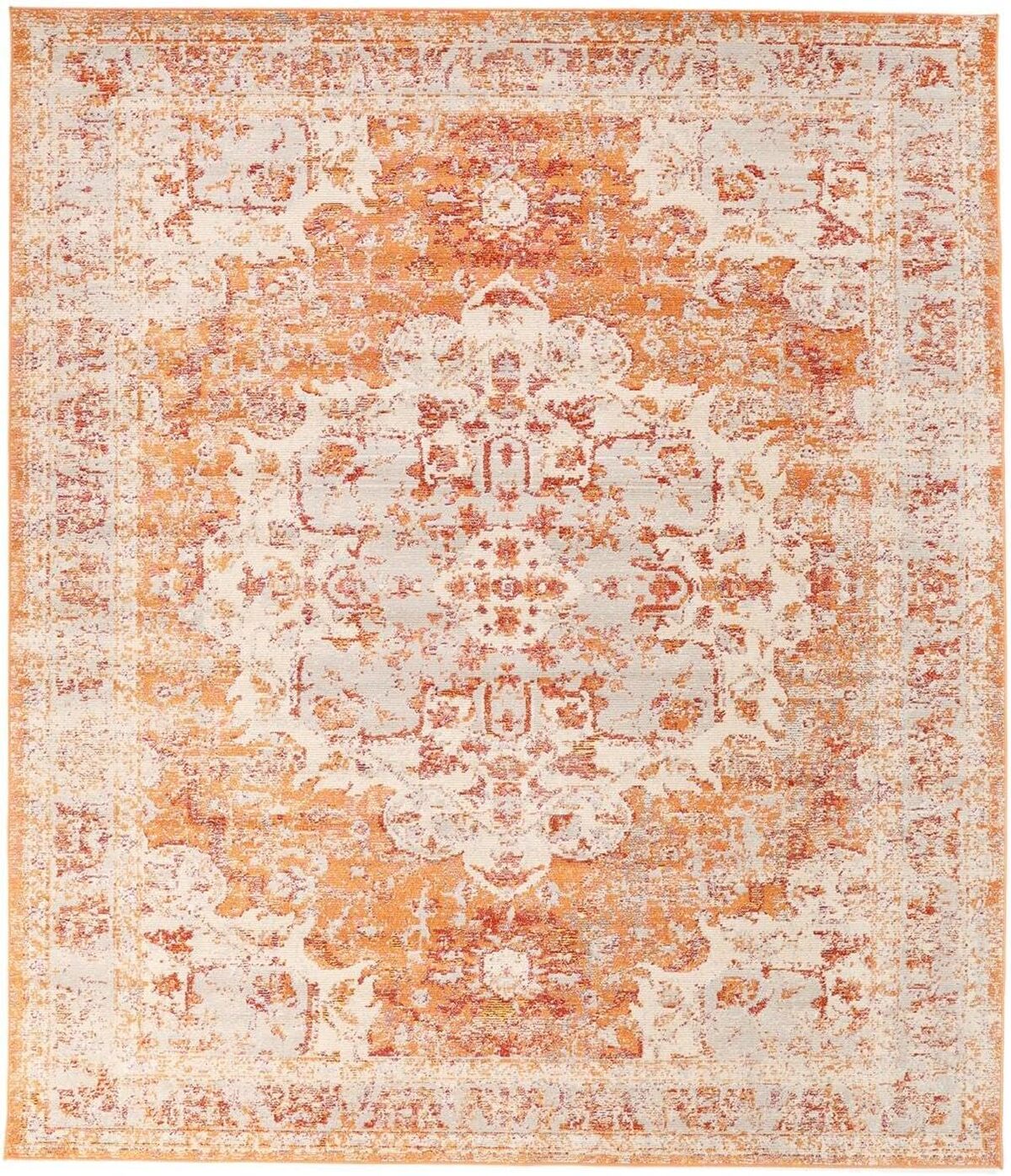 Avis sur le tapis moderne Nadia RugVista : style et confort orangés