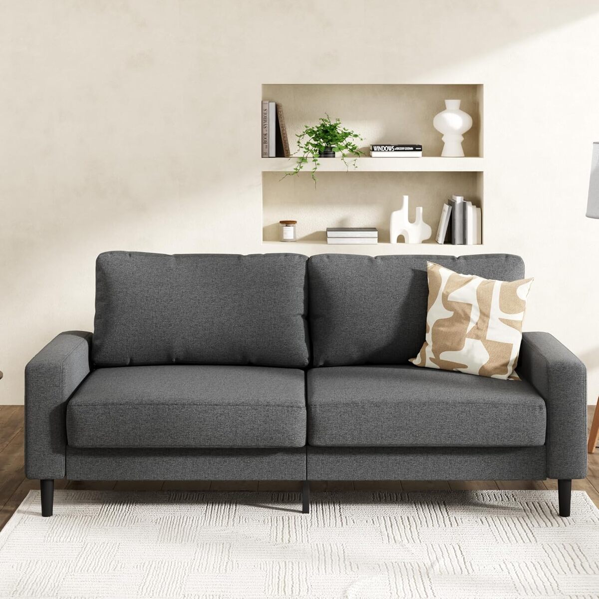 Test du canapé 3 places Zinus Colton gris foncé