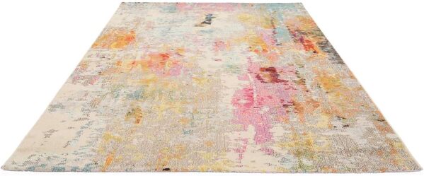 RugVista Fiona Tapis Moderne, 200x300 cm, Rectangulaire, Poil Moyen, Nettoyage à Sec, Salon, Salle de séjour, Chambre, Salle à Manger, Multicolore