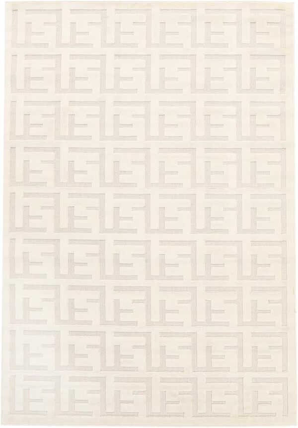 RugVista Dakari, Tapis, Tapis Modernes, 340 x 240 cm, Rectangulaire, Poil Moyen, Nettoyage à Sec Seulement, Oeko_tex_100, Blanc crème