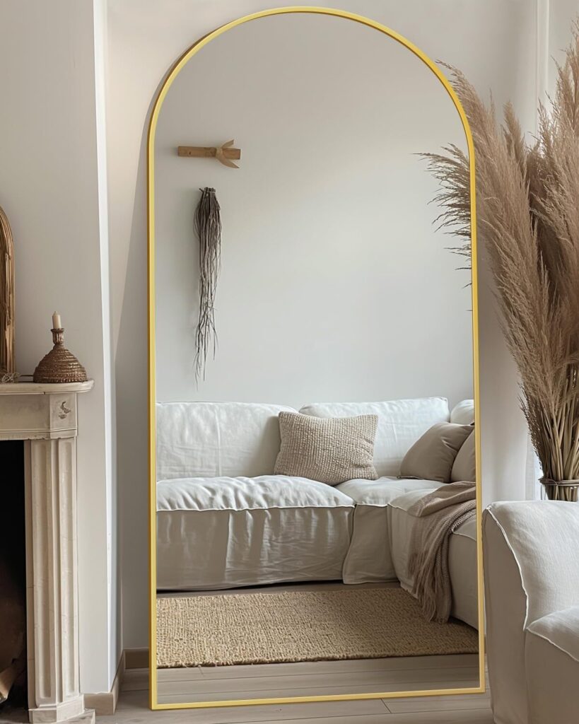 Avis sur le miroir pleine longueur Antok 180 x 76 cm, design bombé