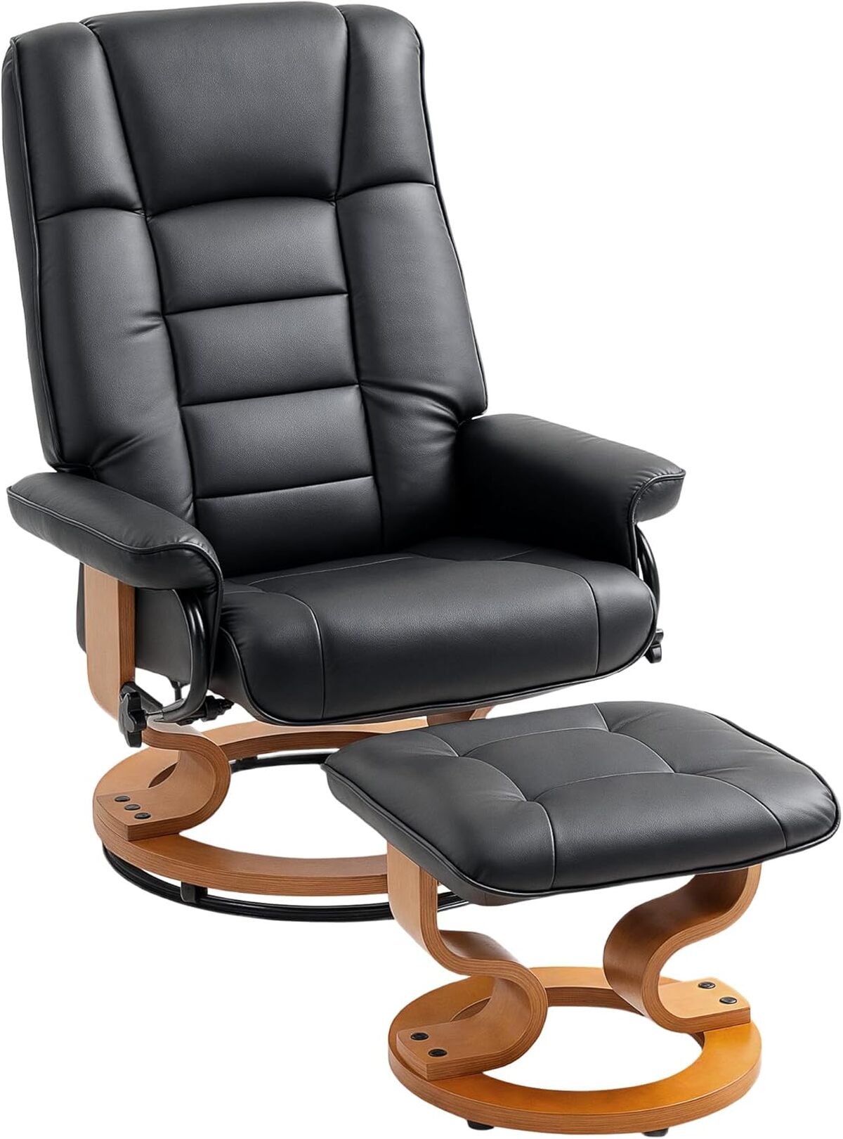 Test : fauteuil relaxant HOMCOM inclinable pivotant noir