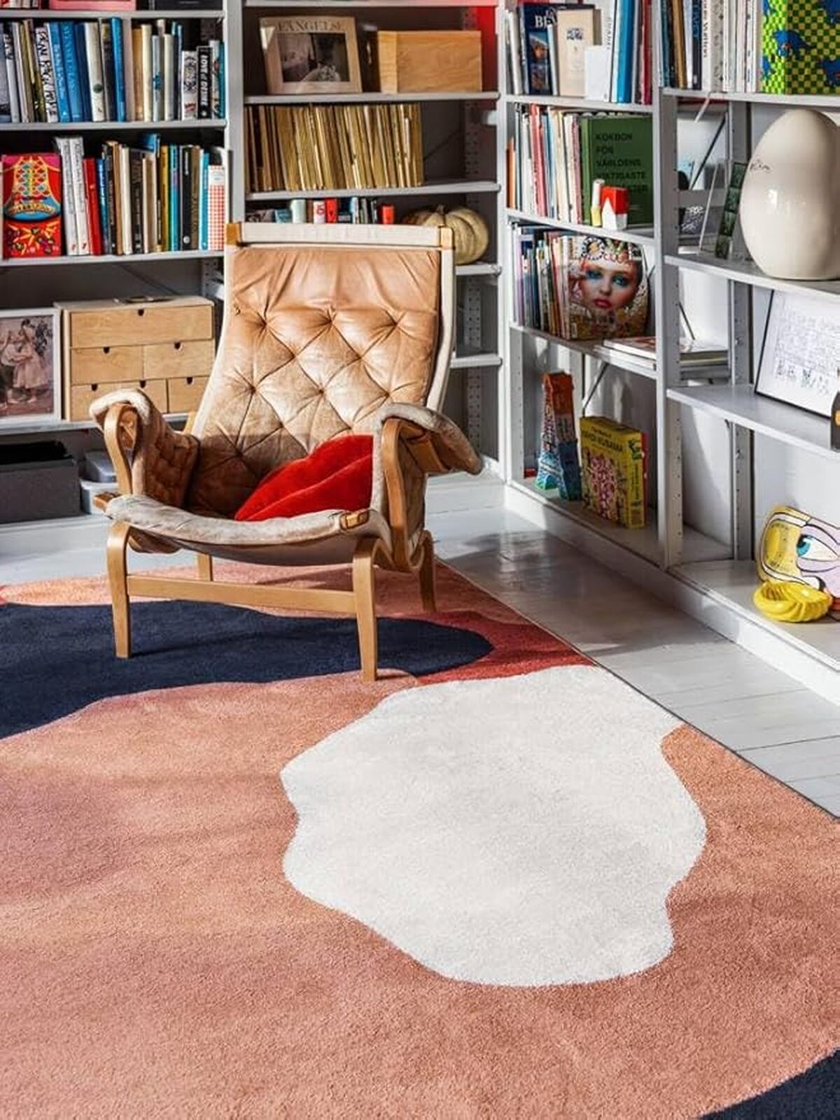 Test du RugVista Big : tapis moderne terracotta/navy 160x230 cm