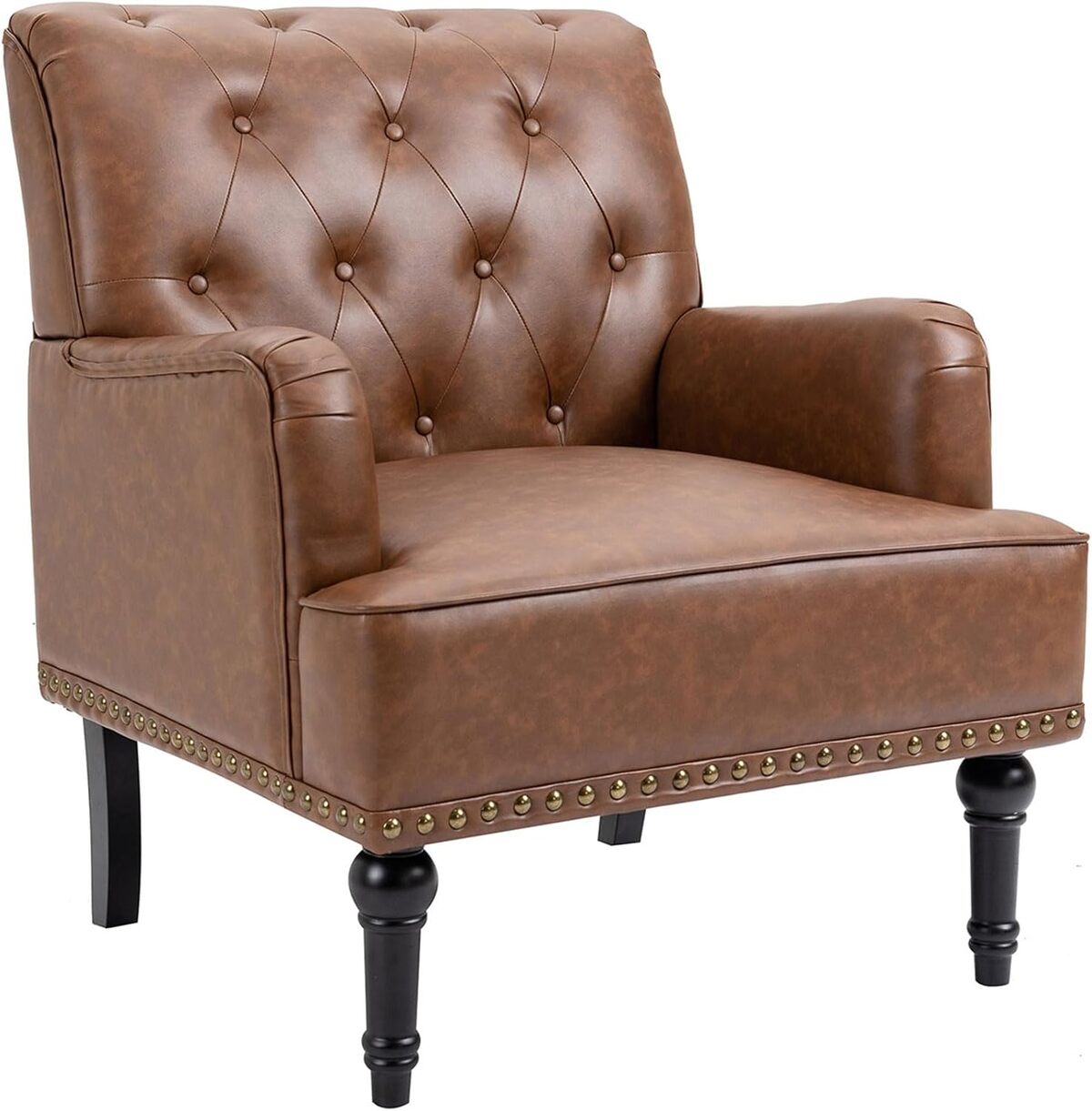 Avis sur le lot de 2 fauteuils SEPNINE scandinaves en PU cuir