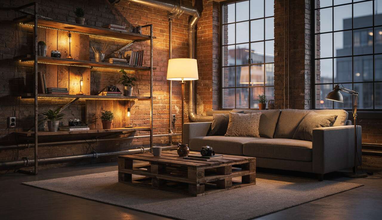 10 idées pour recycler une palette en déco industrielle