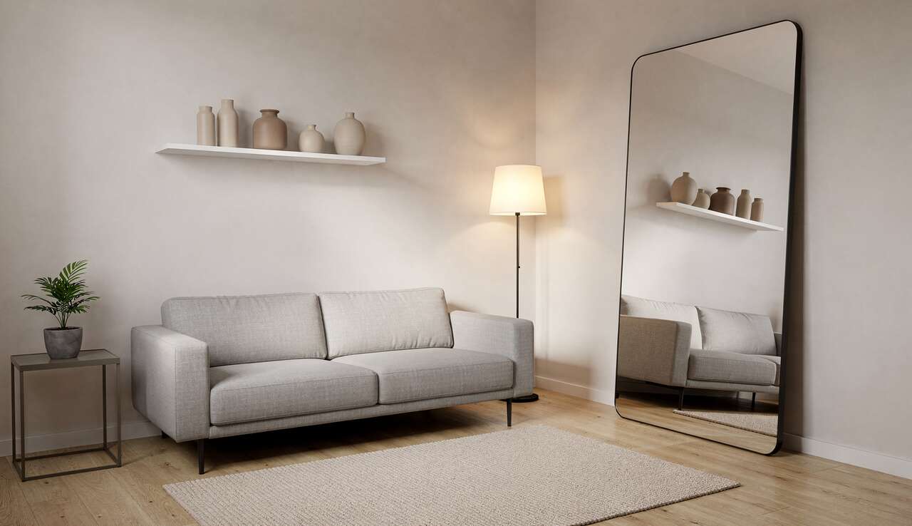 Jouer avec les miroirs pour agrandir visuellement