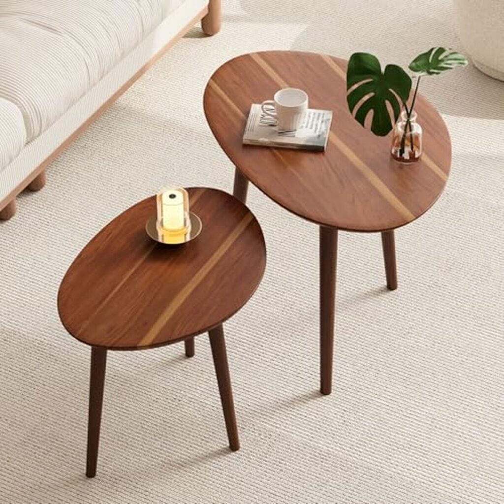 Test : petites tables basses Semjar en noyer