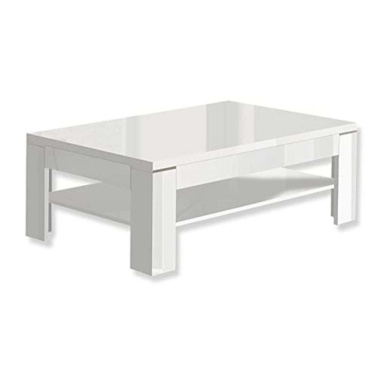 Test : table basse Forte Savoy en bois blanc brillant