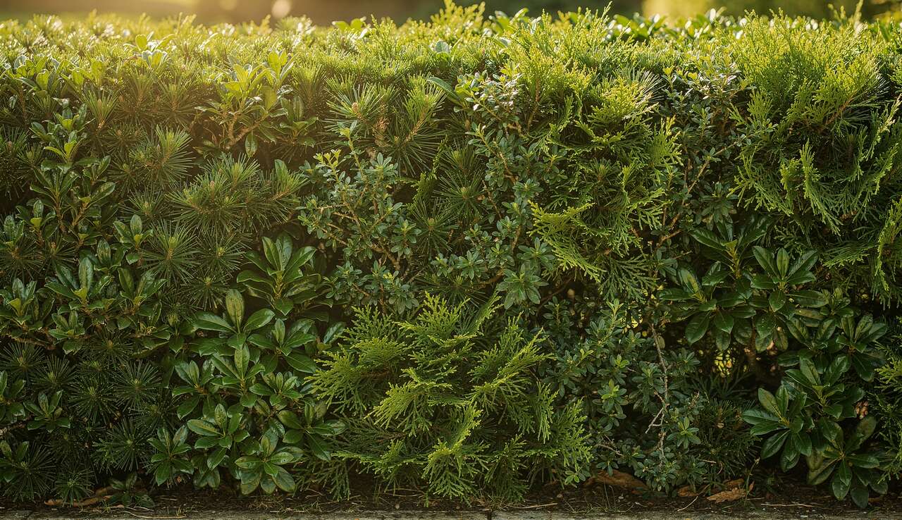 Les arbustes &agrave; feuilles persistantes pour une haie durable