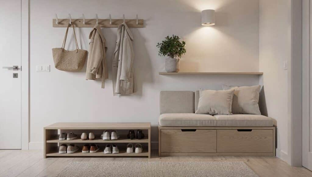 Optimiser le rangement d'entrée : astuces des pros pour maximiser l'espace