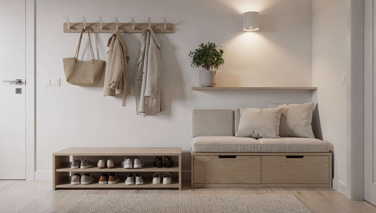 Optimiser le rangement d'entrée : astuces des pros pour maximiser l'espace
