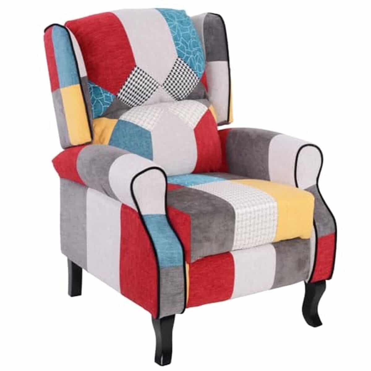Avis fauteuil BAKAJI inclinable patchwork marron