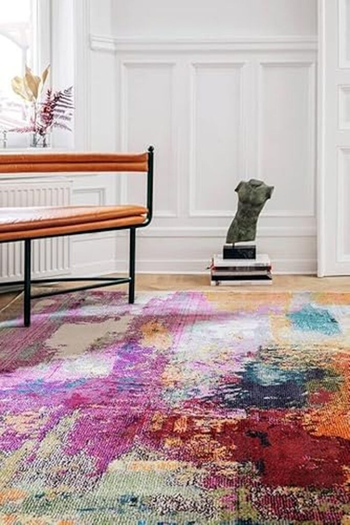 Avis : rugVista Aruba, tapis moderne mauve/multi 160x230 cm