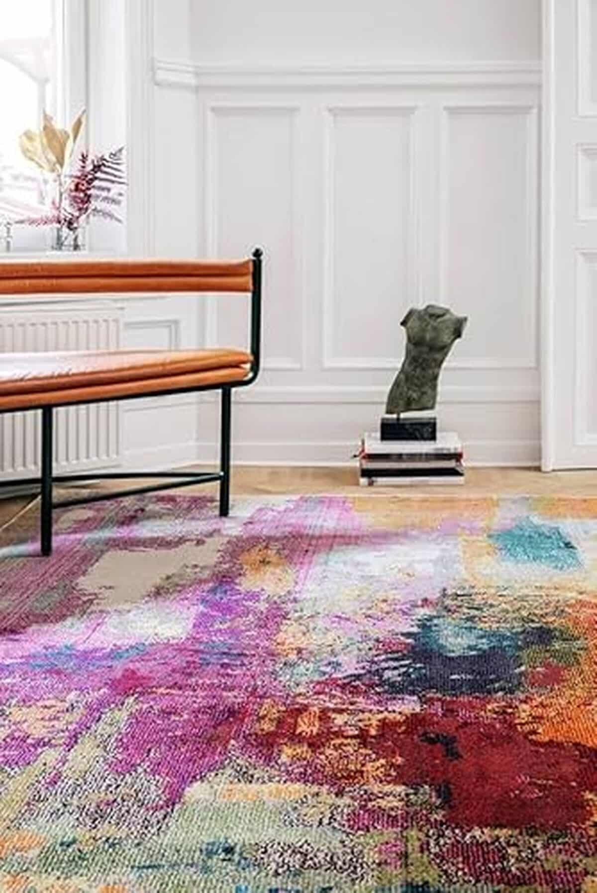 Avis : rugVista Aruba, tapis moderne mauve/multi 160x230 cm