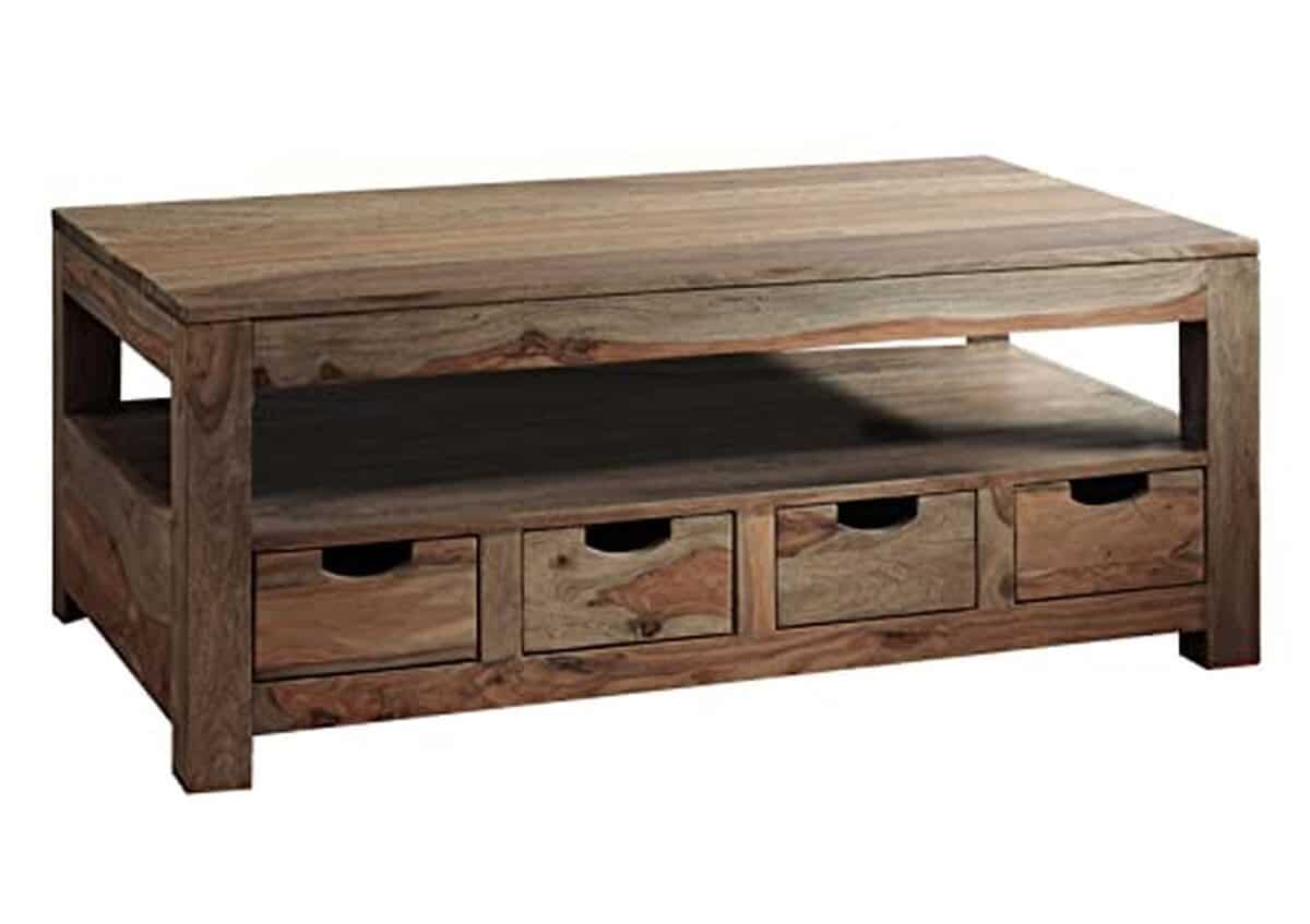 Avis sur la table basse Nature Grey en bois massif