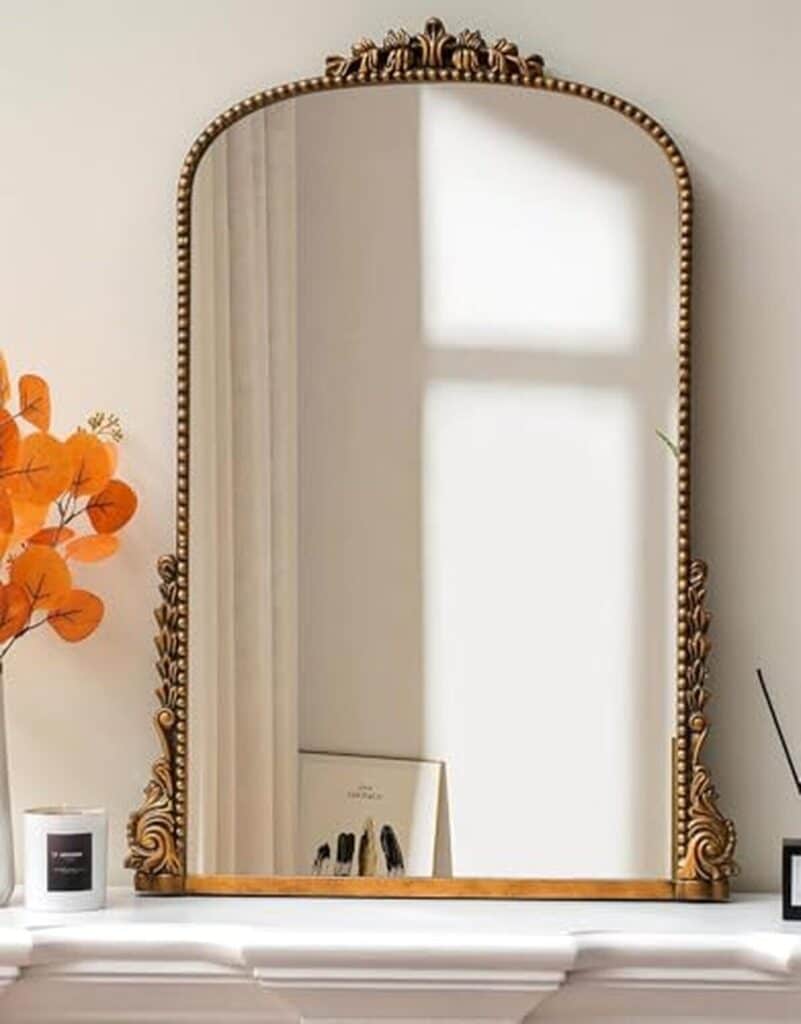 Avis sur le miroir mural baroque SHYFOY : élégante décoration dorée