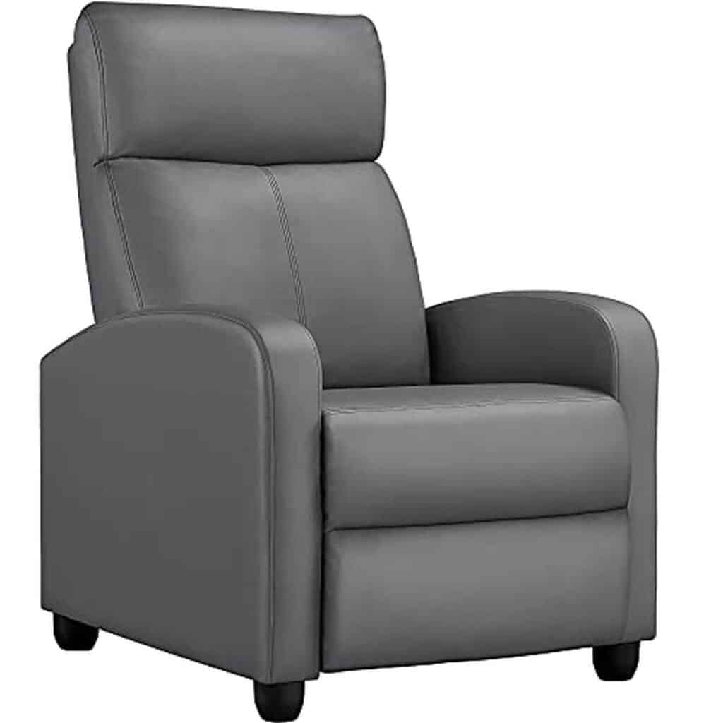 Test : fauteuil inclinable en similicuir Yaheetech gris